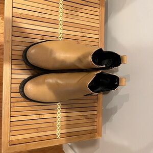 Franco Sarto Tan Ankle Boots